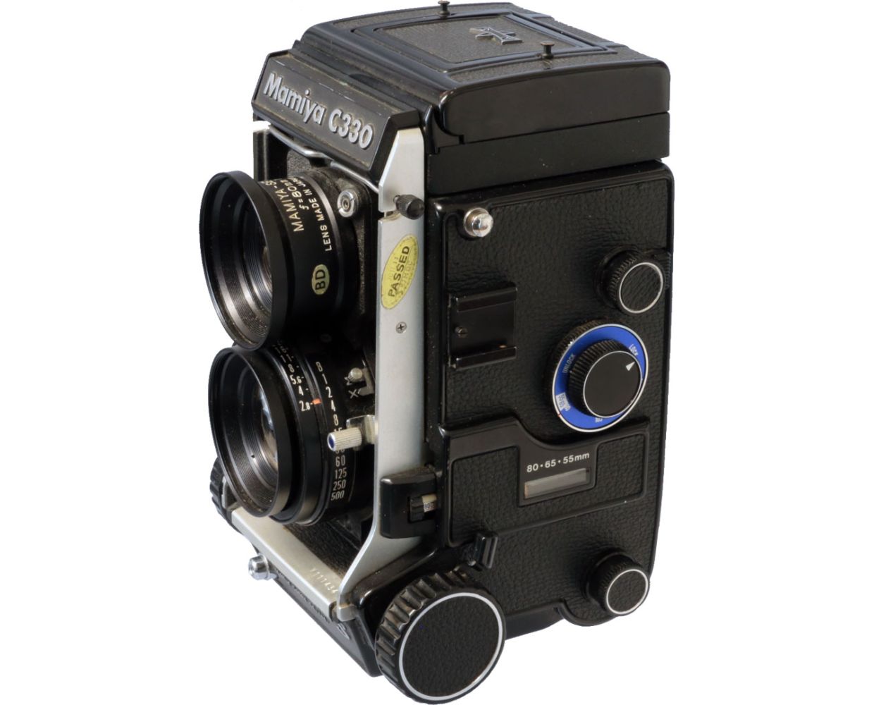 Used Mamiya C330 Pro S & 80-mm F2.8 Sekor S Blue Dot medium format