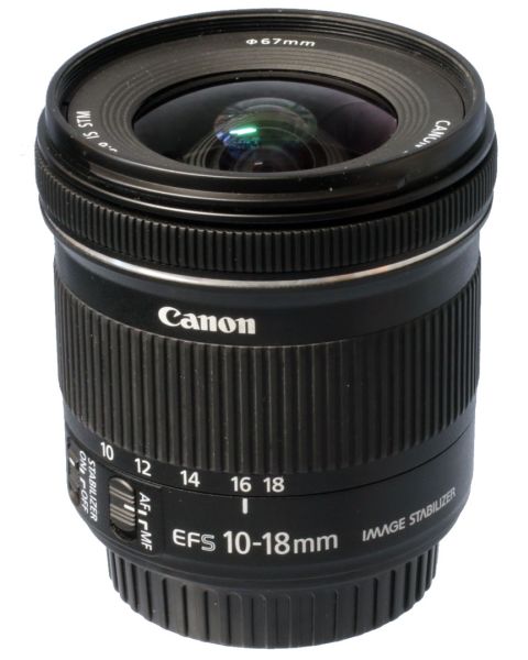 Used Canon EF-S 10-18mm F4-5.6 IS STM lens