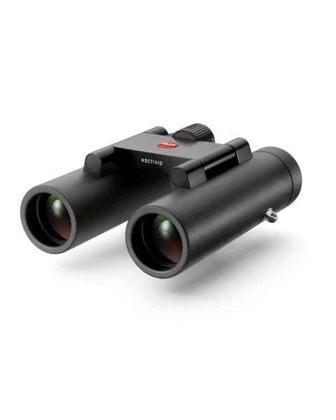 New Leica Noctivid black rubber compact 10x25 binoculars at Ace Optics Bath, UK.